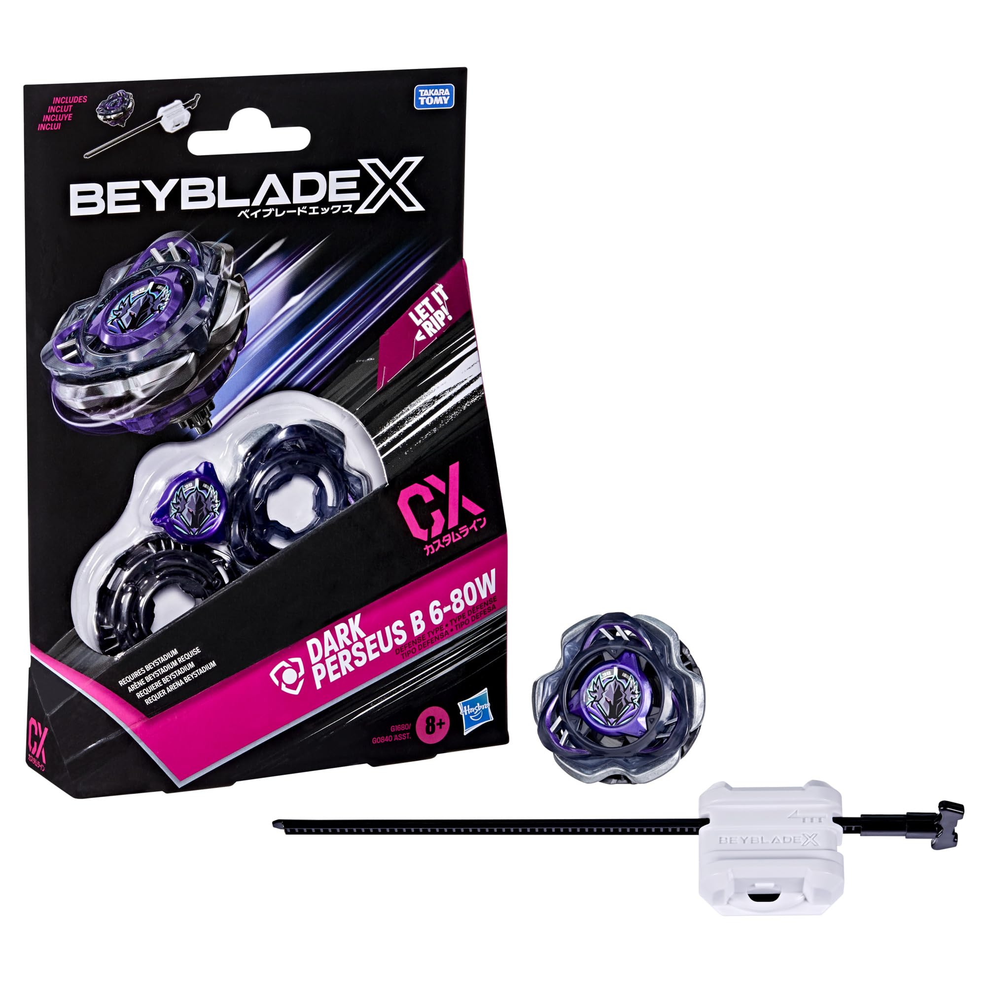 HASBRO Beyblade X Dark Perseus B 6-80W CX Starter Pack Set - Trinity Hobby