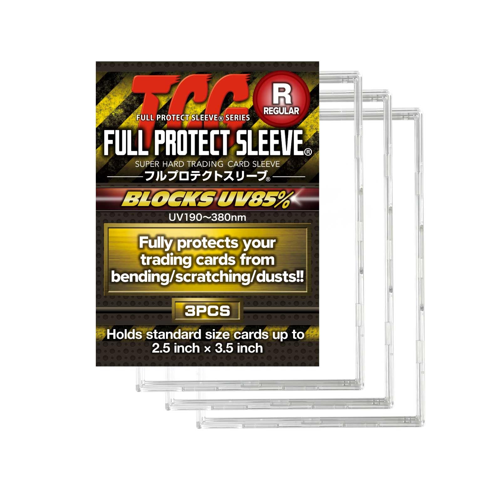 TCG Full Protect Sleeves (SUPER HARD) 3 Pack) UV resistant