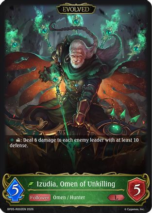 Izudia, Omen of Unkilling (Evolved) (BP05-R002EN) - BP19 Eightfold Retribution