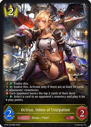 Octrice, Omen of Usurpation (BP05-R018EN) - BP19 Eightfold Retribution