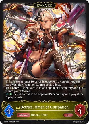 Octrice, Omen of Usurpation (Evolved) (BP05-R019EN) - BP19 Eightfold Retribution