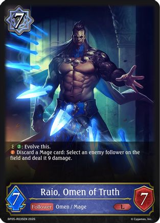 Raio, Omen of Truth (BP05-R035EN) - BP19 Eightfold Retribution