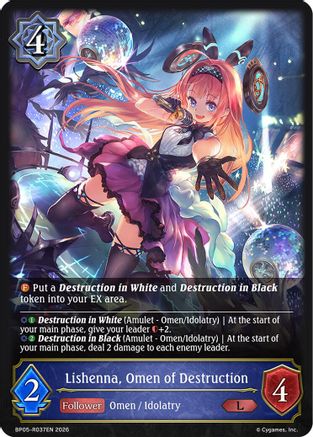 Lishenna, Omen of Destruction (BP05-R037EN) - BP19 Eightfold Retribution