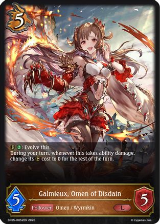 Galmieux, Omen of Disdain (BP05-R052EN) - BP19 Eightfold Retribution