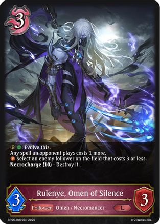 Rulenye, Omen of Silence (BP05-R070EN) - BP19 Eightfold Retribution