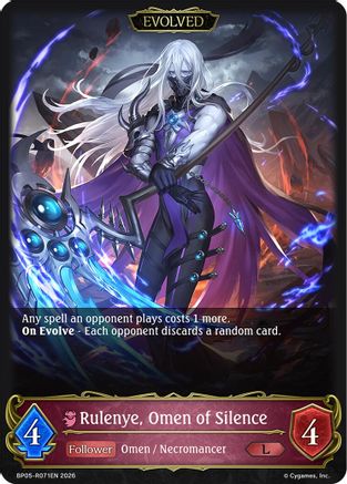 Rulenye, Omen of Silence (Evolved) (BP05-R071EN) - BP19 Eightfold Retribution
