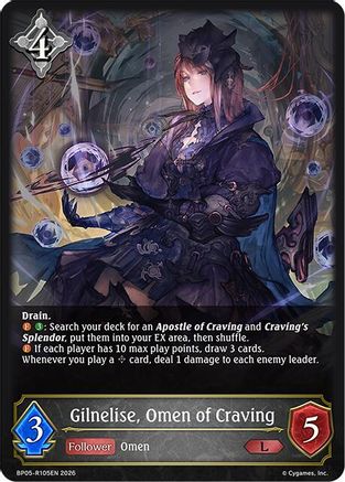 Gilnelise, Omen of Craving (BP05-R105EN) - BP19 Eightfold Retribution
