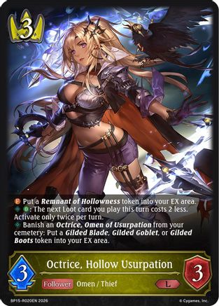 Octrice, Hollow Usurpation (BP15-R020EN) - BP19 Eightfold Retribution