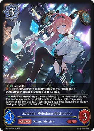 Lishenna, Melodious Destruction (BP15-R039EN) - BP19 Eightfold Retribution