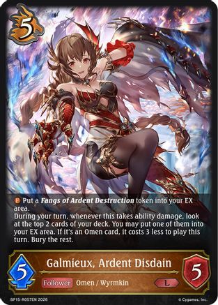 Galmieux, Ardent Disdain (BP15-R057EN) - BP19 Eightfold Retribution