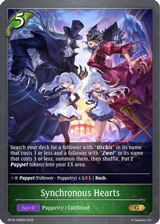 Synchronous Hearts (BP19-008EN) - BP19 Eightfold Retribution