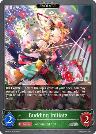Budding Initiate (Evolved) (BP19-010EN) - BP19 Eightfold Retribution