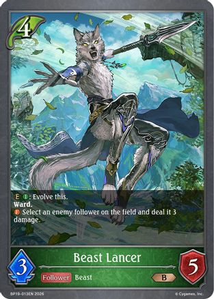 Beast Lancer (BP19-013EN) - BP19 Eightfold Retribution