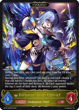 Barbaros, Briny Convict (Evolved) (BP19-020EN) - BP19 Eightfold Retribution