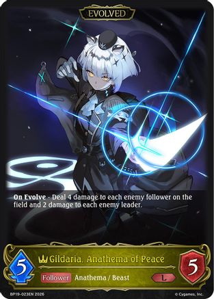 Gildaria, Anathema of Peace (Evolved) (BP19-023EN) - BP19 Eightfold Retribution