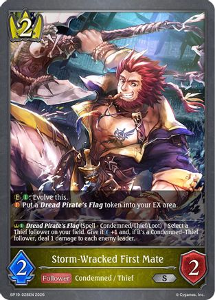 Storm-Wracked First Mate (BP19-028EN) - BP19 Eightfold Retribution