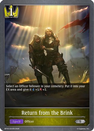 Return from the Brink (BP19-031EN) - BP19 Eightfold Retribution