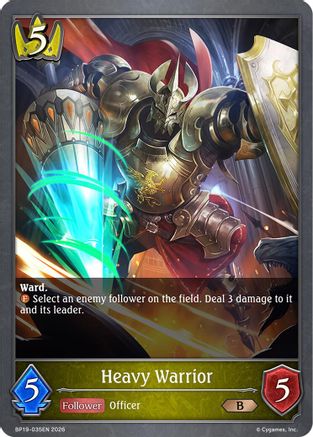 Heavy Warrior (BP19-035EN) - BP19 Eightfold Retribution