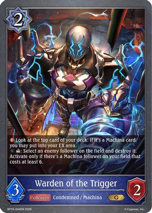 Warden of the Trigger (BP19-044EN) - BP19 Eightfold Retribution