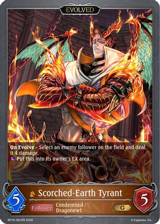 Scorched-Earth Tyrant (Evolved) (BP19-061EN) - BP19 Eightfold Retribution