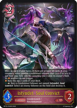 Istyndet, Soul Convict (BP19-074EN) - BP19 Eightfold Retribution
