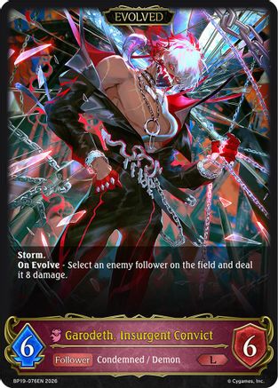 Garodeth, Insurgent Convict (Evolved) (BP19-076EN) - BP19 Eightfold Retribution