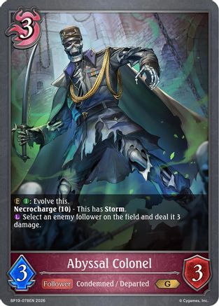 Abyssal Colonel (BP19-078EN) - BP19 Eightfold Retribution
