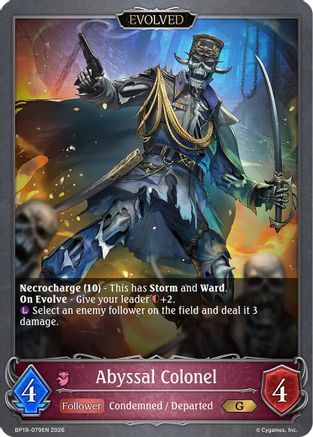 Abyssal Colonel (Evolved) (BP19-079EN) - BP19 Eightfold Retribution