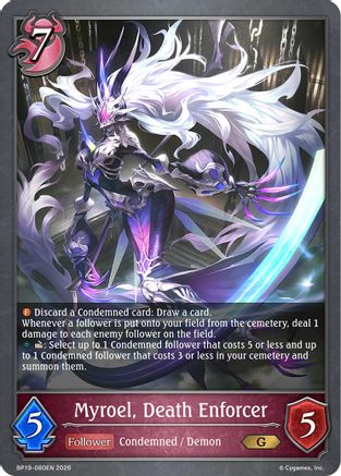 Myroel, Death Enforcer (BP19-080EN) - BP19 Eightfold Retribution