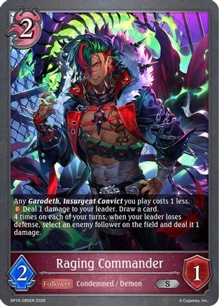 Raging Commander (BP19-085EN) - BP19 Eightfold Retribution