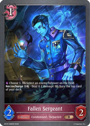 Fallen Sergeant (BP19-088EN) - BP19 Eightfold Retribution