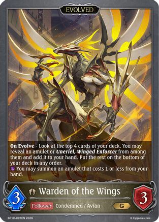 Warden of the Wings (Evolved) (BP19-097EN) - BP19 Eightfold Retribution