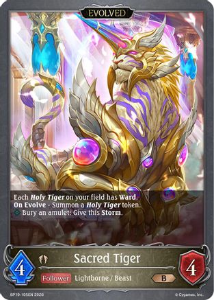 Sacred Tiger (Evolved) (BP19-105EN) - BP19 Eightfold Retribution