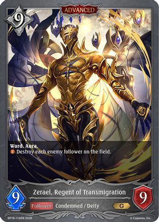 Zerael, Regent of Transmigration (BP19-114EN) - BP19 Eightfold Retribution