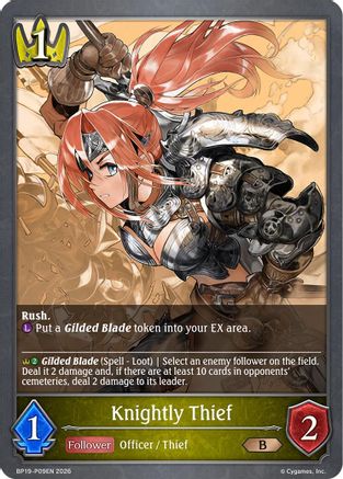 Knightly Thief - P09EN (Foil) (BP19-P09EN) - BP19 Eightfold Retribution