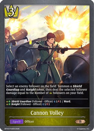 Cannon Volley - P10EN (Foil) (BP19-P10EN) - BP19 Eightfold Retribution