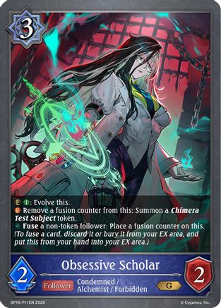 Obsessive Scholar - P11EN (Foil) (BP19-P11EN) - BP19 Eightfold Retribution