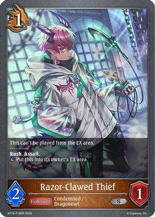 Razor-Clawed Thief - P19EN (Foil) (BP19-P19EN) - BP19 Eightfold Retribution