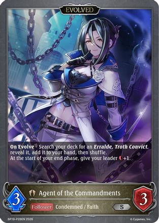 Agent of the Commandments (Evolved) - P28EN (Foil) (BP19-P28EN) - BP19 Eightfold Retribution