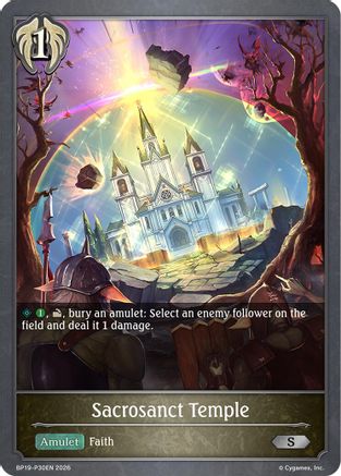 Sacrosanct Temple - P30EN (Foil) (BP19-P30EN) - BP19 Eightfold Retribution