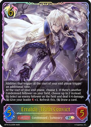Erralde, Troth Convict (SL) - SL22EN (Foil) (BP19-SL22EN) - BP19 Eightfold Retribution