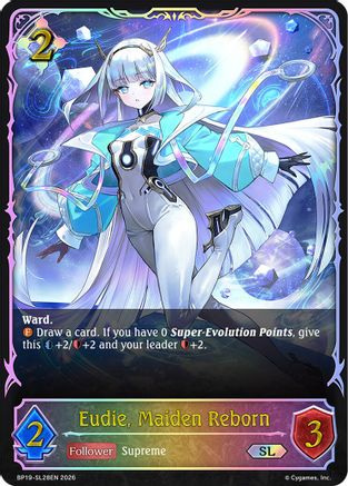 Eudie, Maiden Reborn (SL) - SL28EN (Foil) (BP19-SL28EN) - BP19 Eightfold Retribution