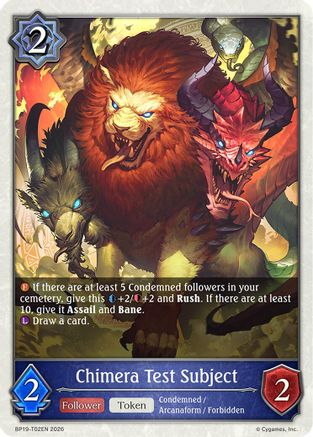 Chimera Test Subject (BP19-T02EN) - BP19 Eightfold Retribution