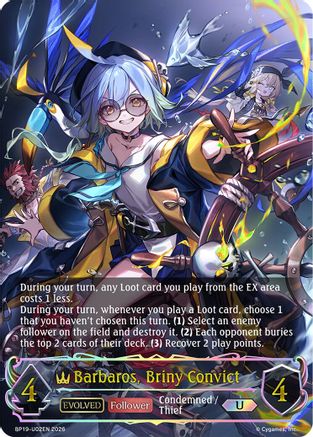 Barbaros, Briny Convict (Evolved) (U) - U02EN (Foil) (BP19-U02EN) - BP19 Eightfold Retribution