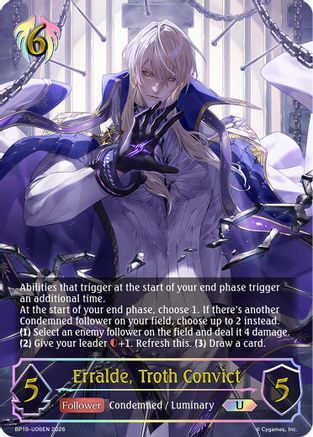 Erralde, Troth Convict (U) - U06EN (Foil) (BP19-U06EN) - BP19 Eightfold Retribution