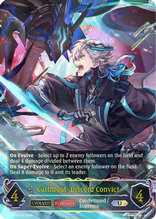 Cutthroat, Discord Convict (Evolved) (U) - U07EN (Foil) (BP19-U07EN) - BP19 Eightfold Retribution