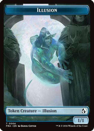 Illusion // Jace Double-Sided Token  (FRA-4 // 5) - [Reality Fracture]