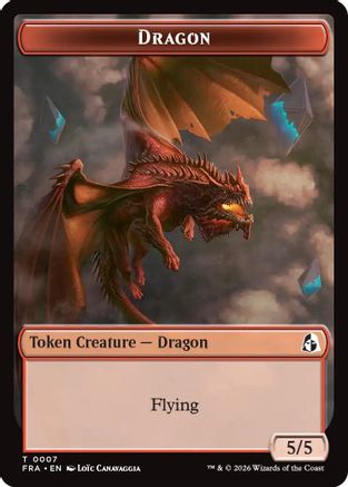 Dragon // Lotus Double-Sided Token  (FRA-7 // 12) - [Reality Fracture]