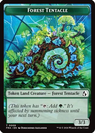 Forest Tentacle // Beast Double-Sided Token  (FRA-9 // 8) - [Reality Fracture]