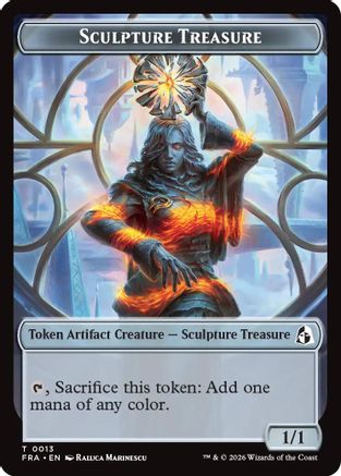 Sculpture Treasure // Beast Double-Sided Token  (FRA-13 // 8) - [Reality Fracture]